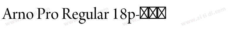Arno Pro Regular 18p字体转换
